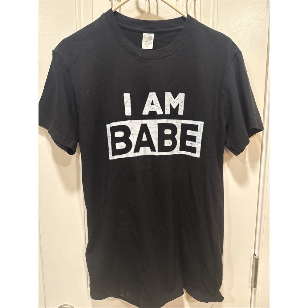 Men's I AM BABE tshirt Black Size M